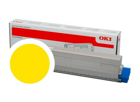 Oki żółty toner do C824 C834 C844 (5000 stron)