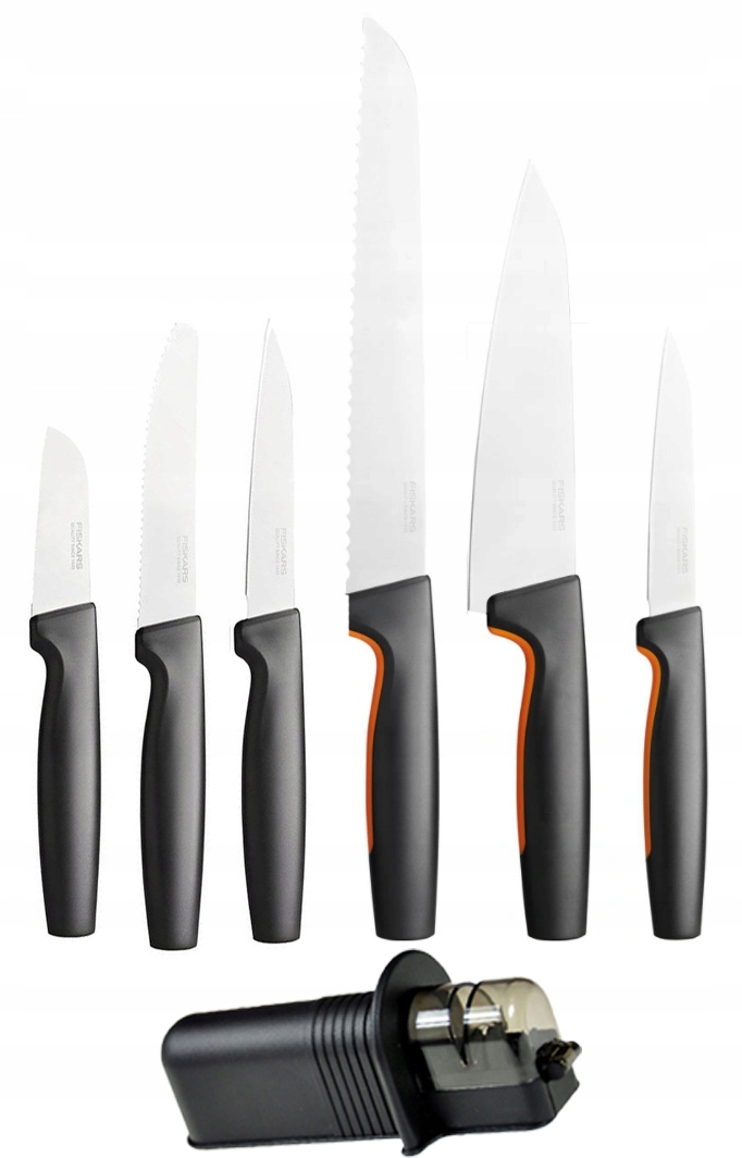 

Zestaw Start 6 Noży Kuchennych Fiskars Ostrzałka