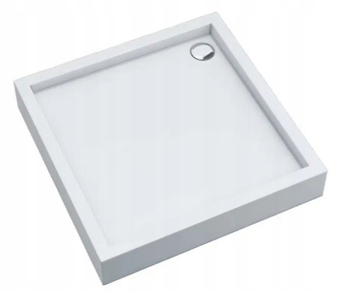 Brodzik kwadratowy Favory Plus 90x90 Schedline biały syfon