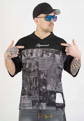 Tričko Stoprocent Jersey Flyers černo šedé