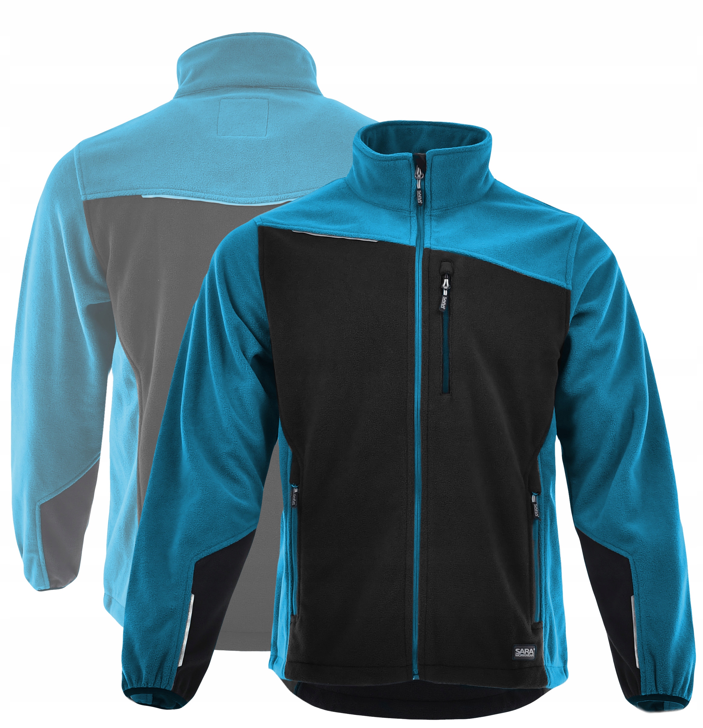 Polar roboczy męski bluza polarowa Sara Comfort Plus czarny do pracy XL