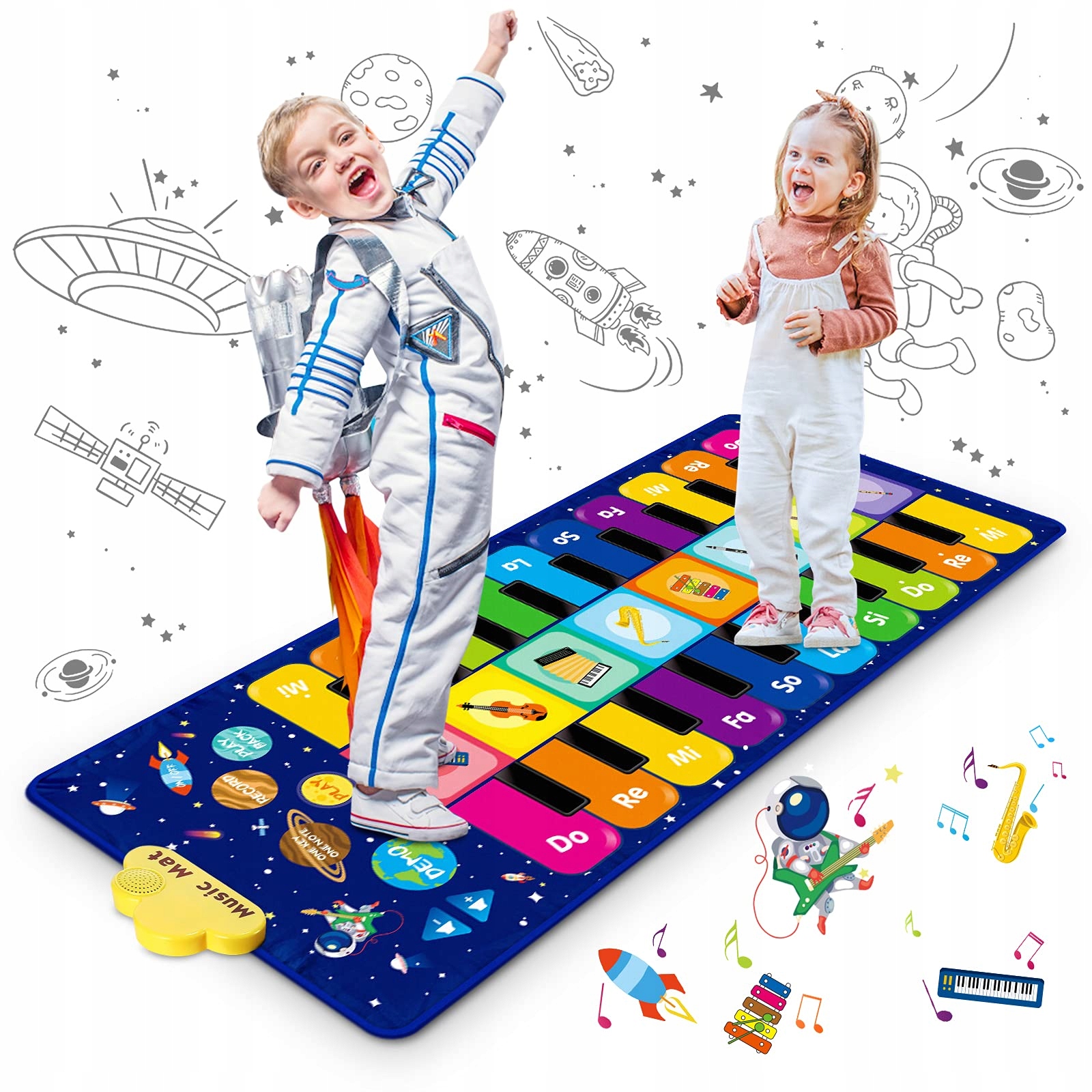 

Mata Muzyczna 120X48 cm Tańczenia Pianinko Nagrywa