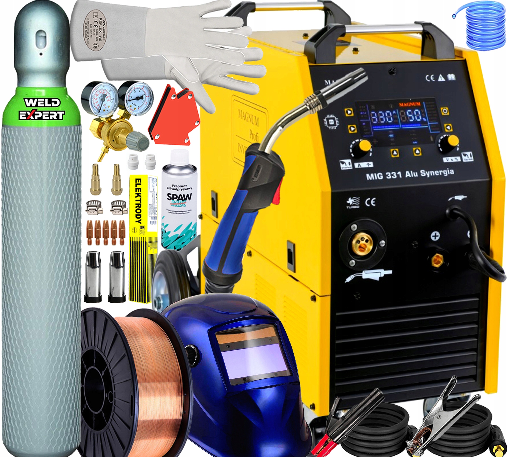 Synergická Invertorová Svářečka Migomat Magnum 331 Alu Synergie 320A 400V