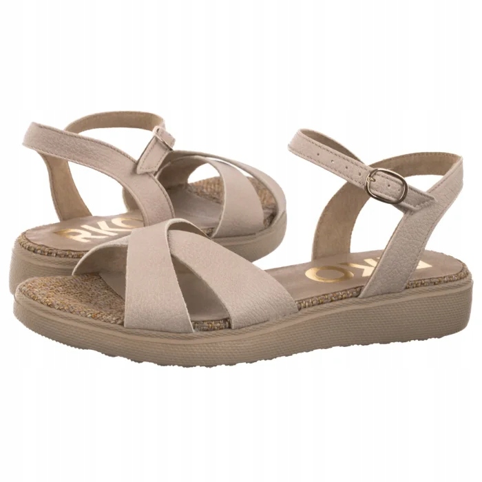 Kožené dámské sandály Ryłko Béžové 1ID17_P2 _4NN Beige