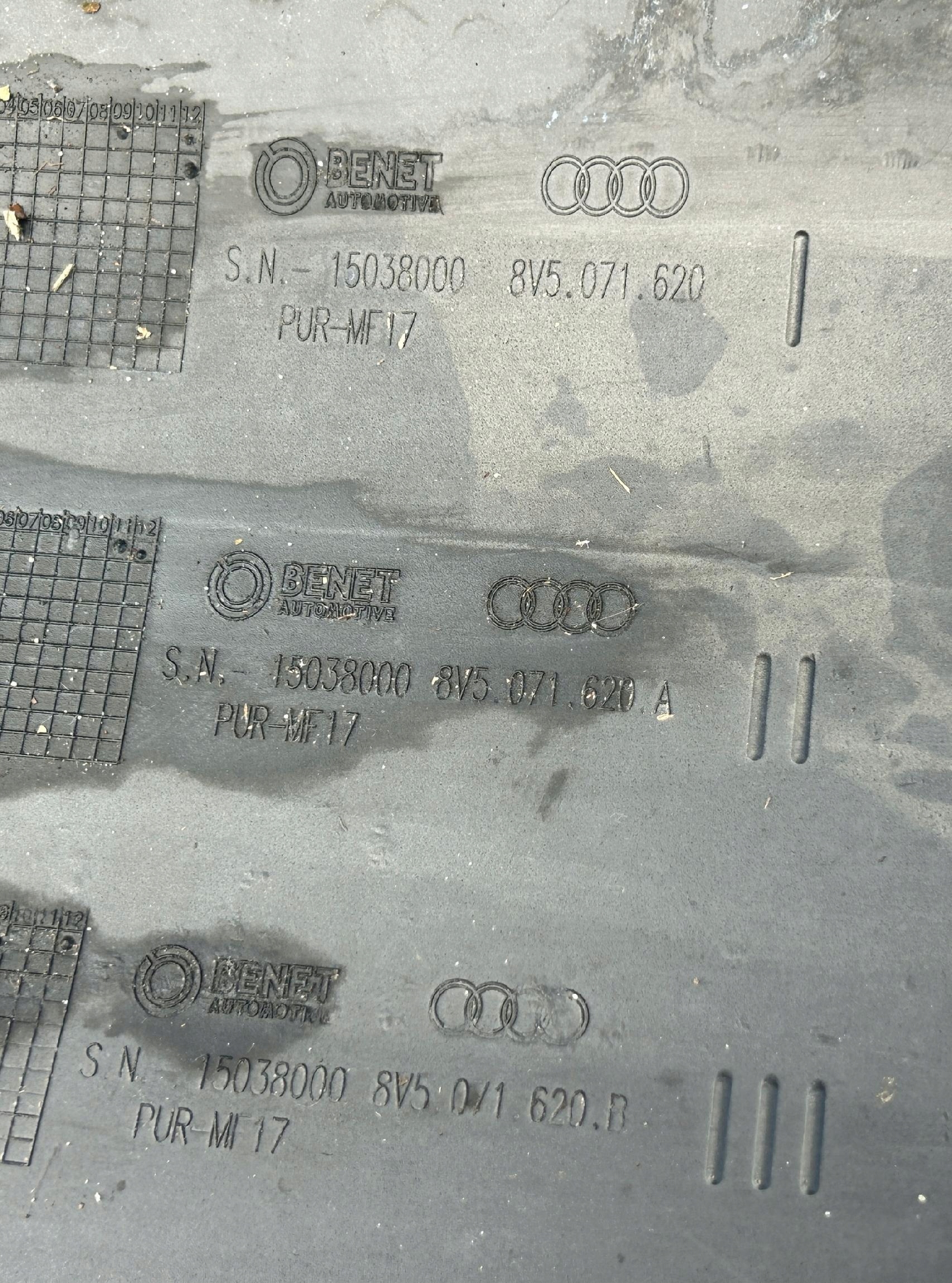 SPOILER Pare choc Arrière AUDI A3 8V Berline CABRIO 8V5071620A