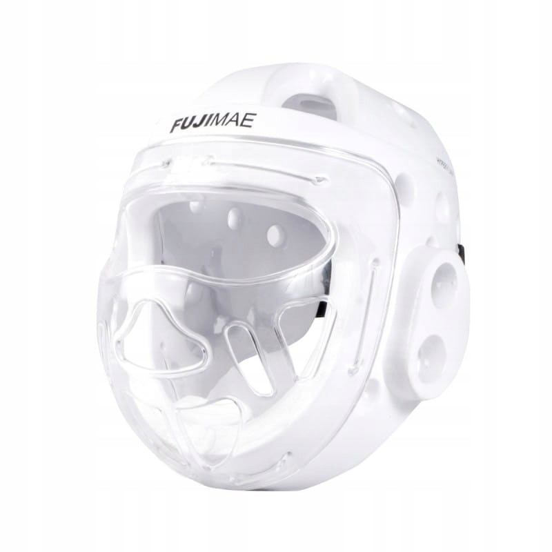 Kask do karate z kratką Fujimae biały rozmiar XL