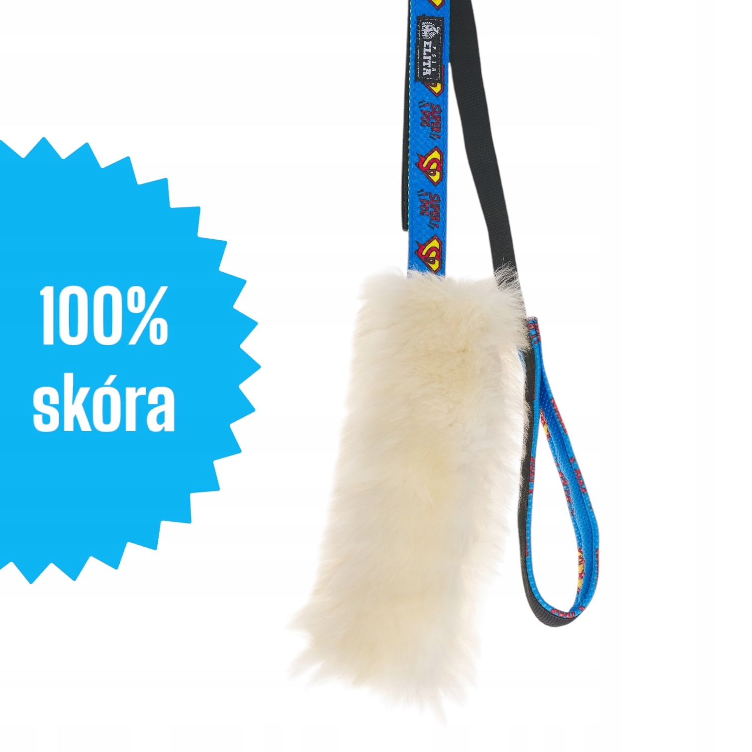 Levně Přírodní přetahovadlo pro psa z pravé vlny v33