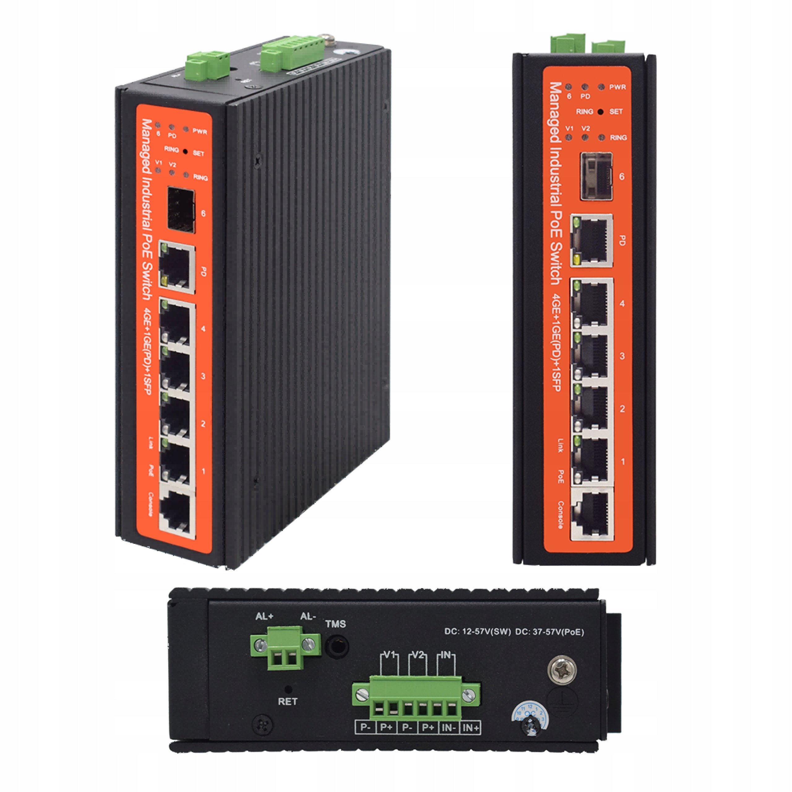 Switch Nesprávný Wi-Tek WI-PMS305GF-I 6 Portů