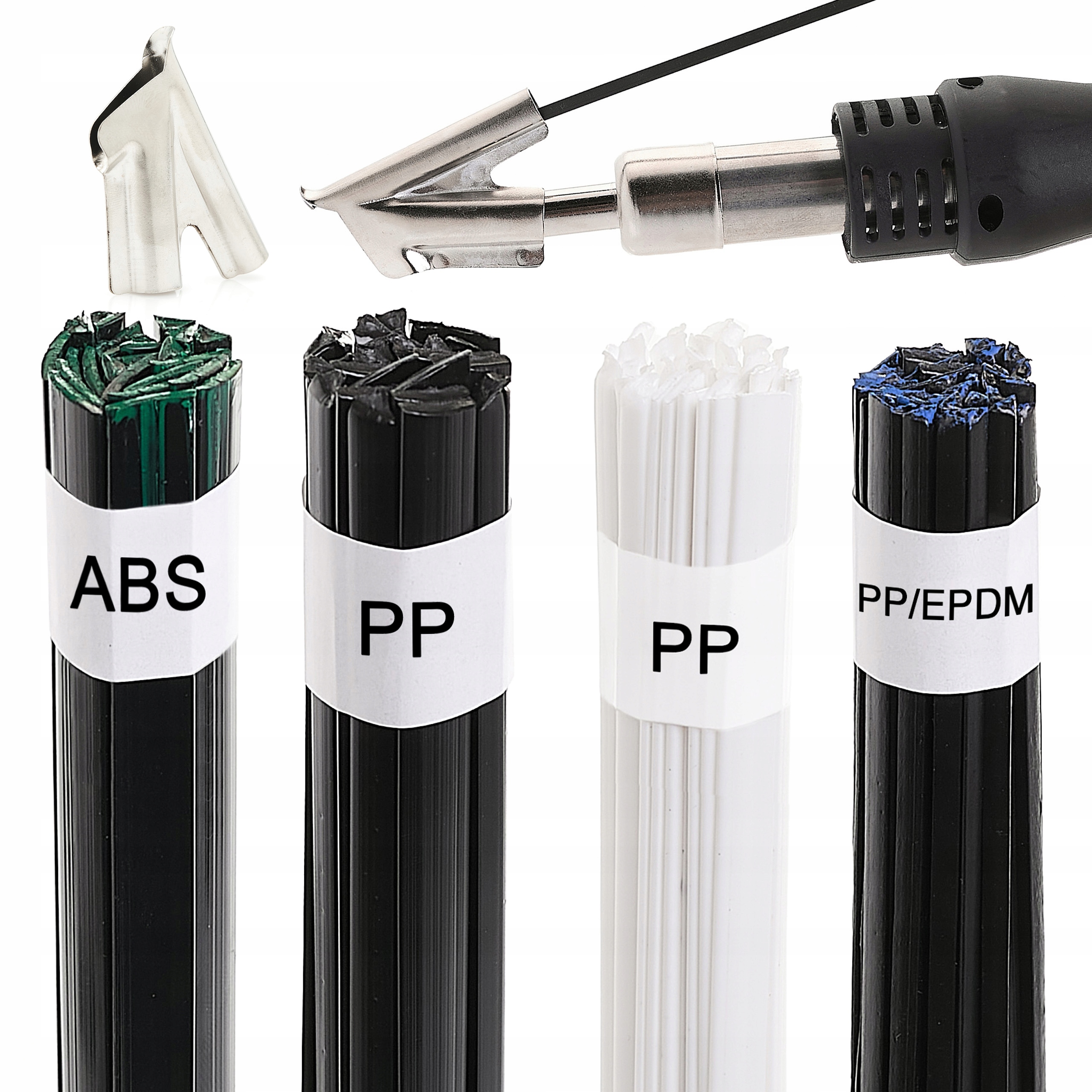 ZESTAW DO SPAWANIA PLASTIKU TWORZYW 200G 4 SPOIWA RÓŻNE RODZAJE + DYSZA BUT