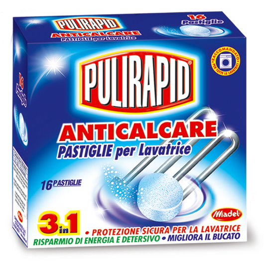 

Pulirapid tabletki odkamieniające do pralki 3w1 16