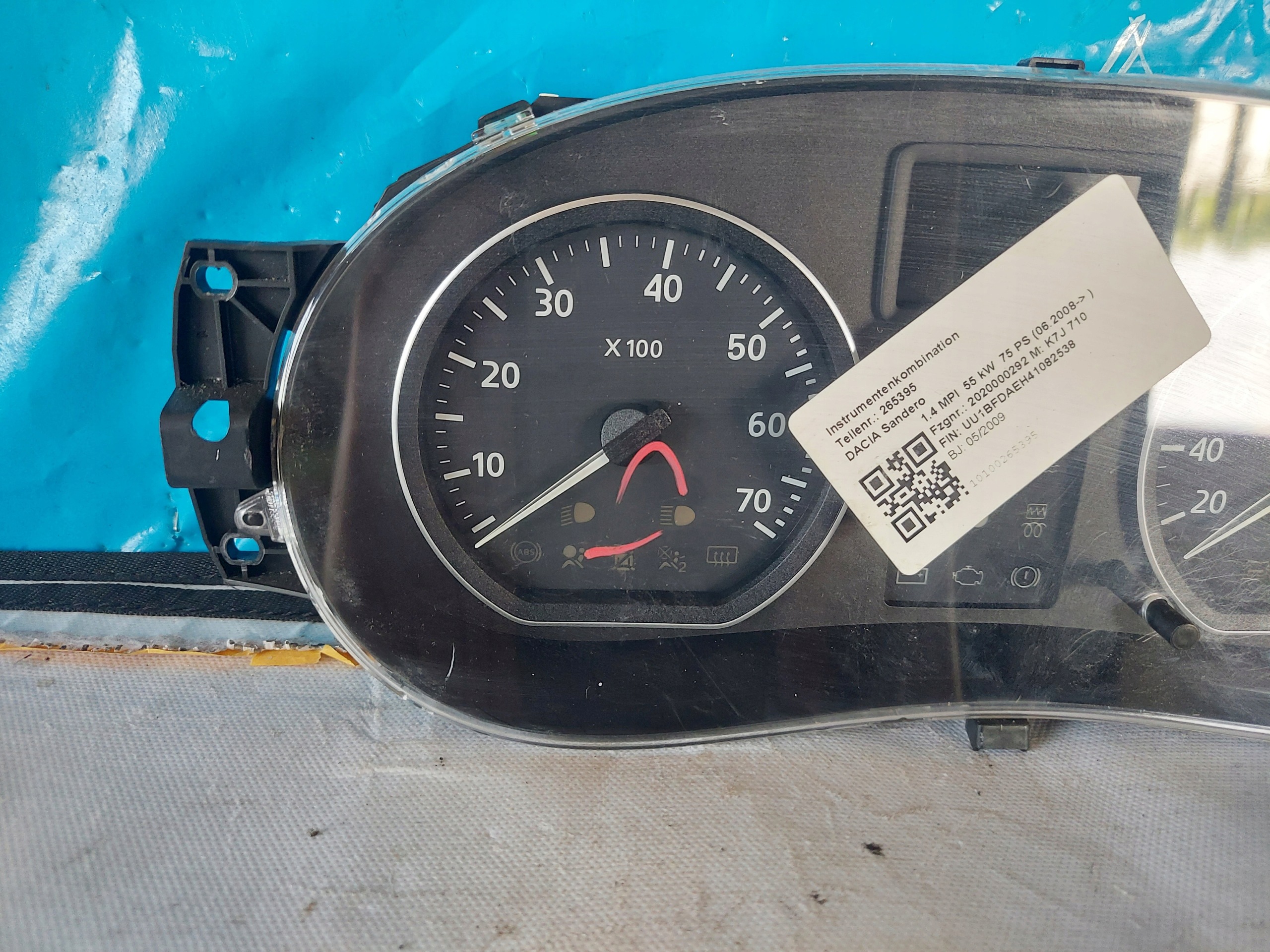dials clock CLIO III 1.2 16V 8200715181N