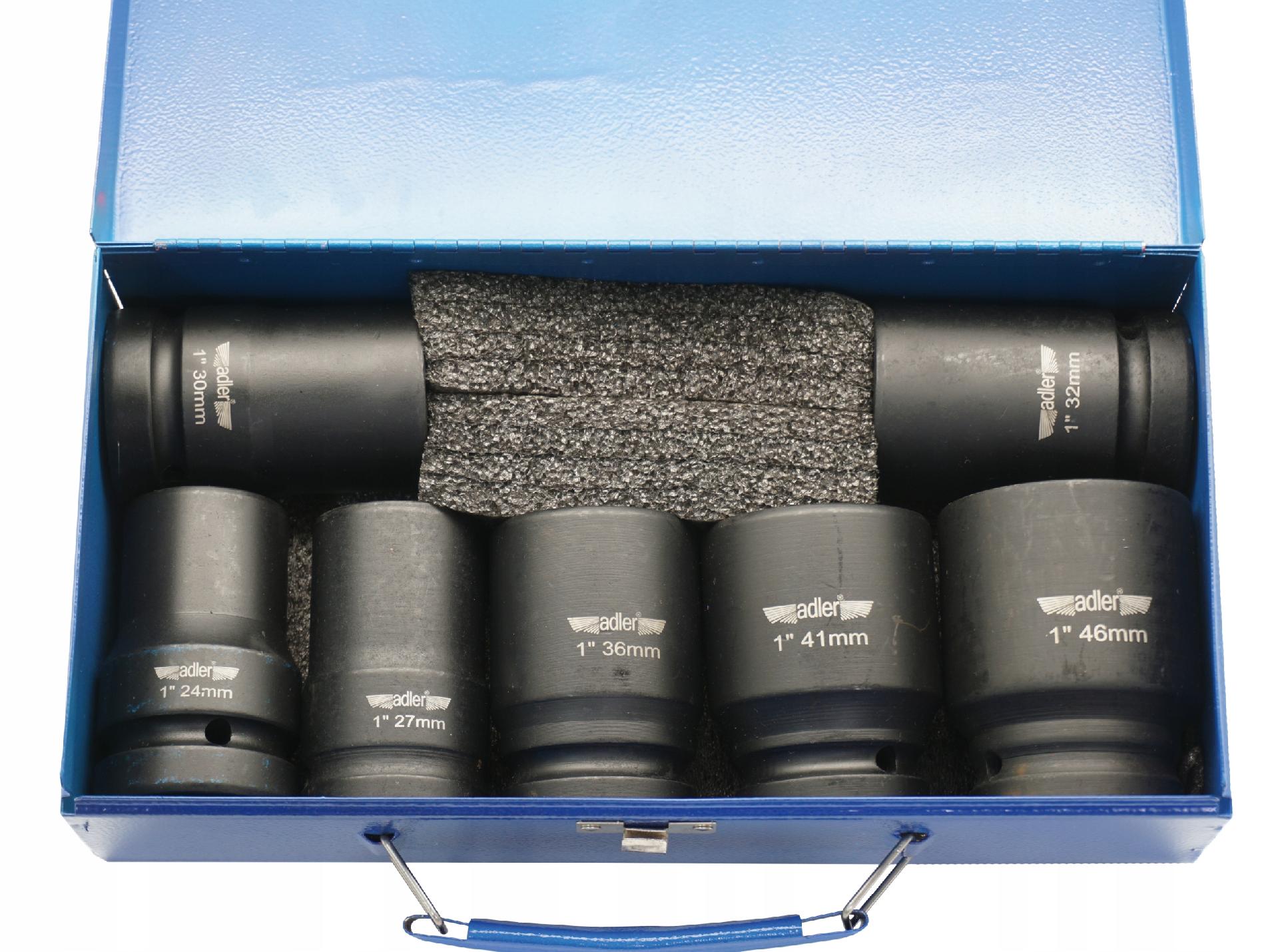 AD-7D Nasadki udarowe 1" - 7 szt. ADLER
