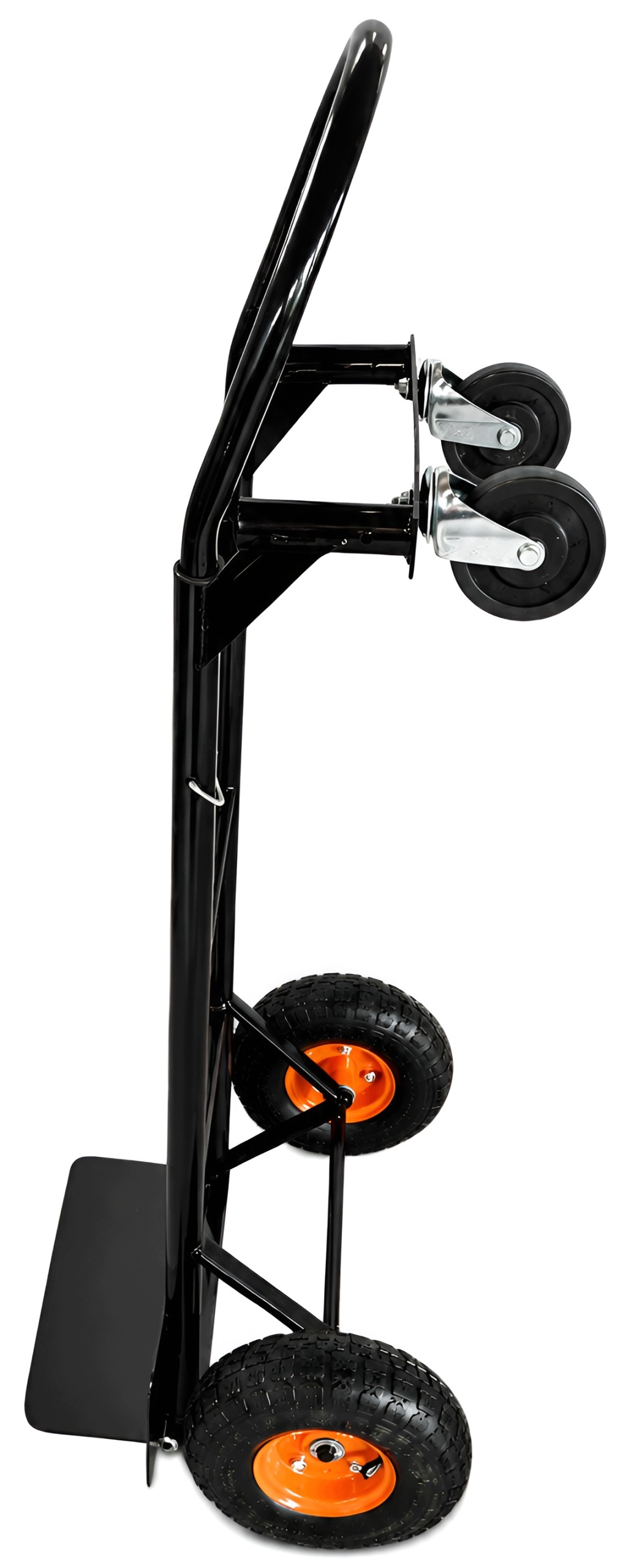 Wózek Magazynowy 2w1 Transportowy Platformowy Towarowy 200kg czarny