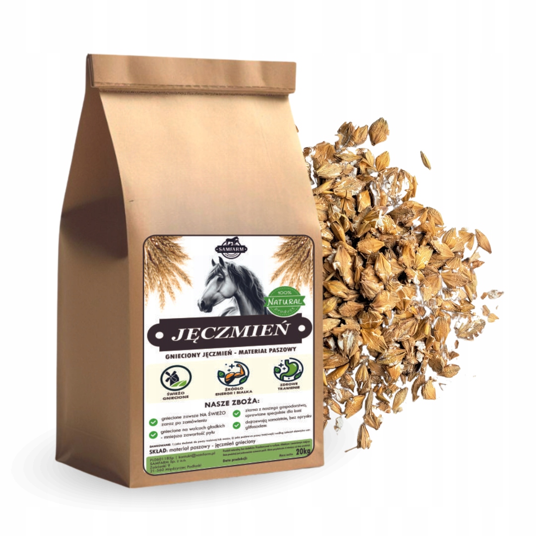 Sam - jęczmień gnieciony dla koni Kod producenta J20KG