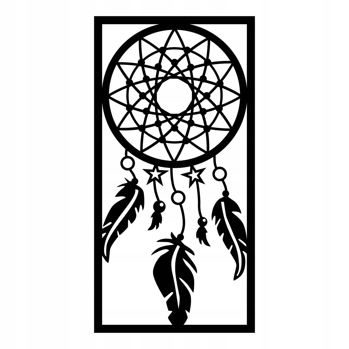 Kovový Oceľový Dekor Obraz na stenu Lapač Snov