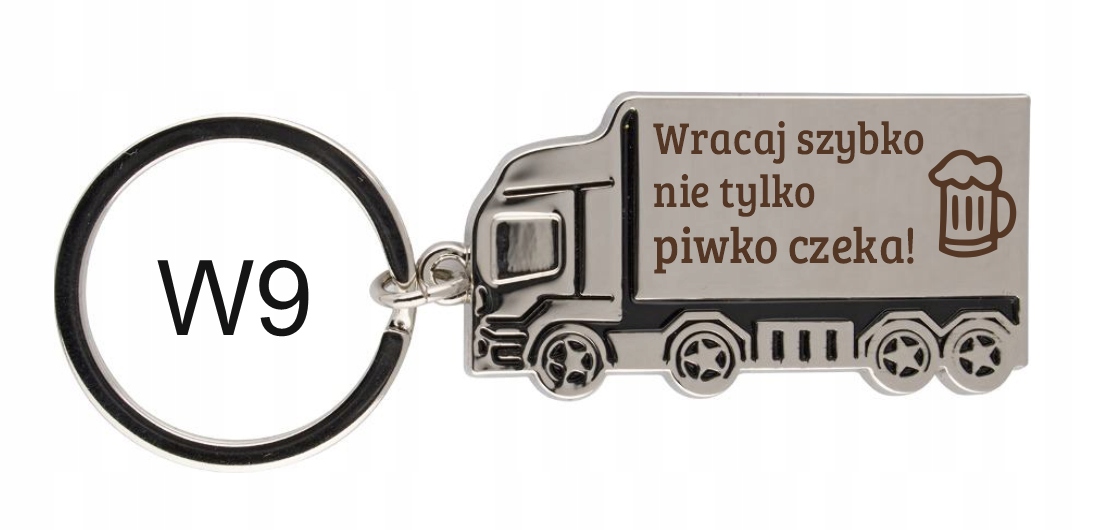 Brelok Tir ciężarówka grawer upominek do kluczy
