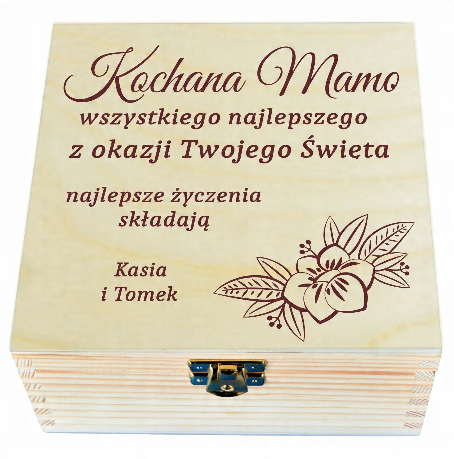 

Herbaciarka Pudełko grawer Na Dzień Mamy