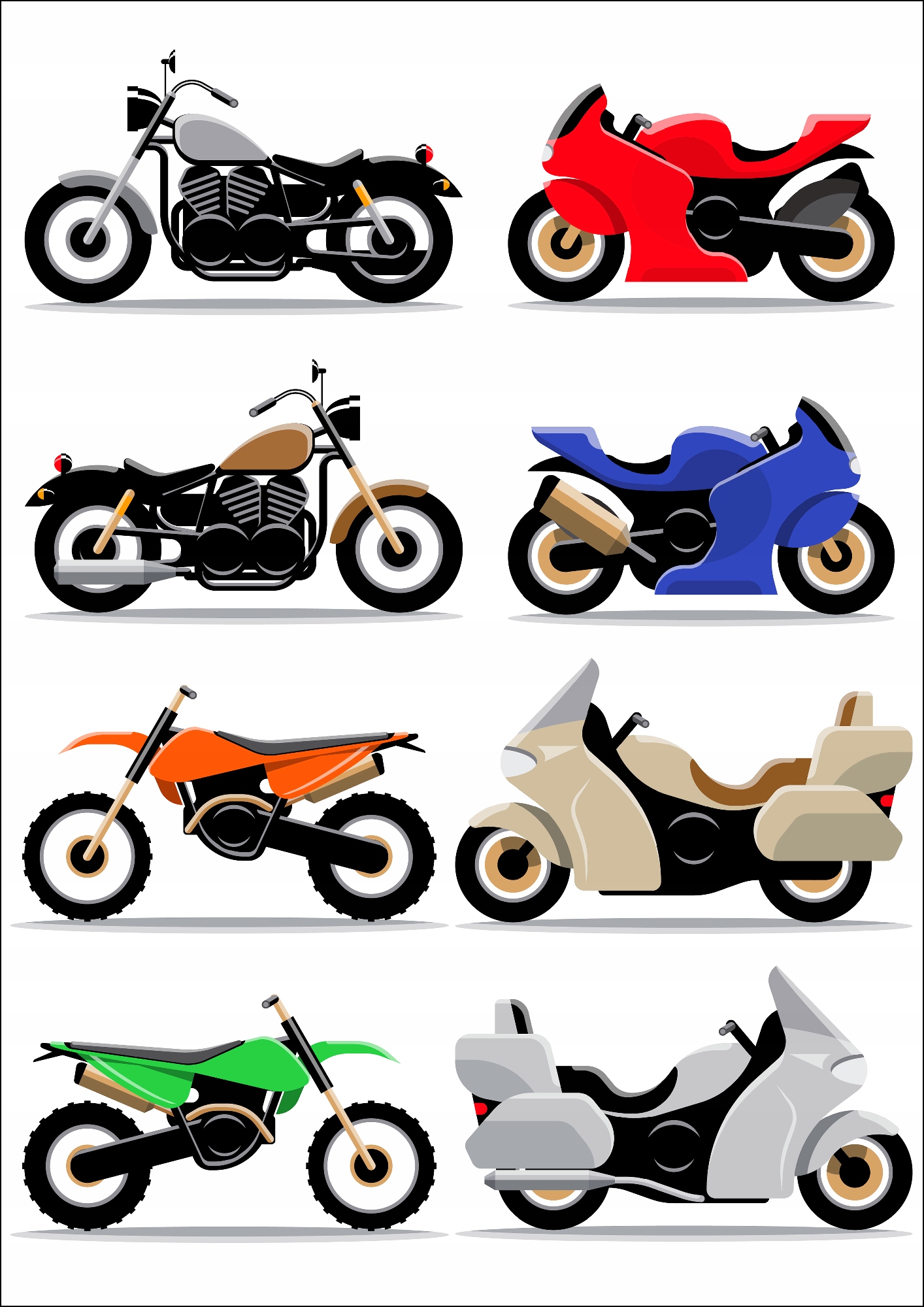 

PK15ER Wodoodporne tatuaże wodne Motocykle motory