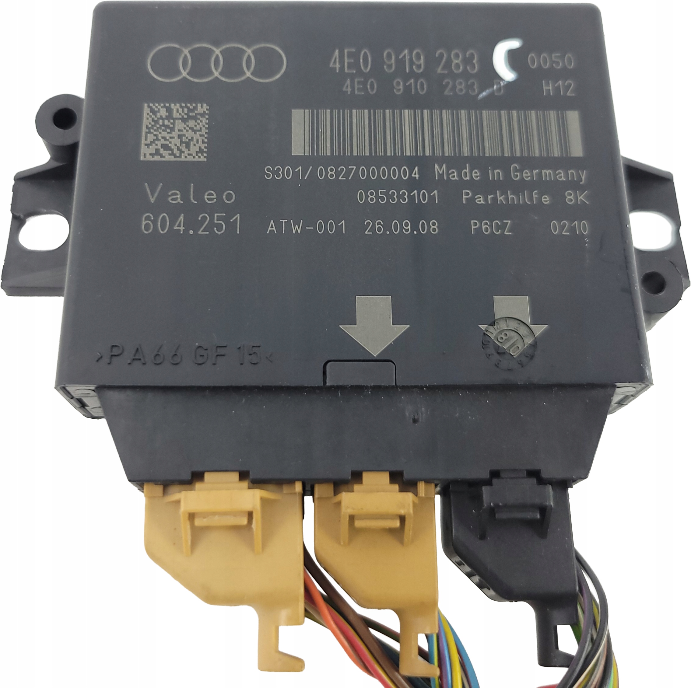 AUDI A8 D3 LIFT module control unit KAMERY reversing CZUJNIKOW 4E0919283D