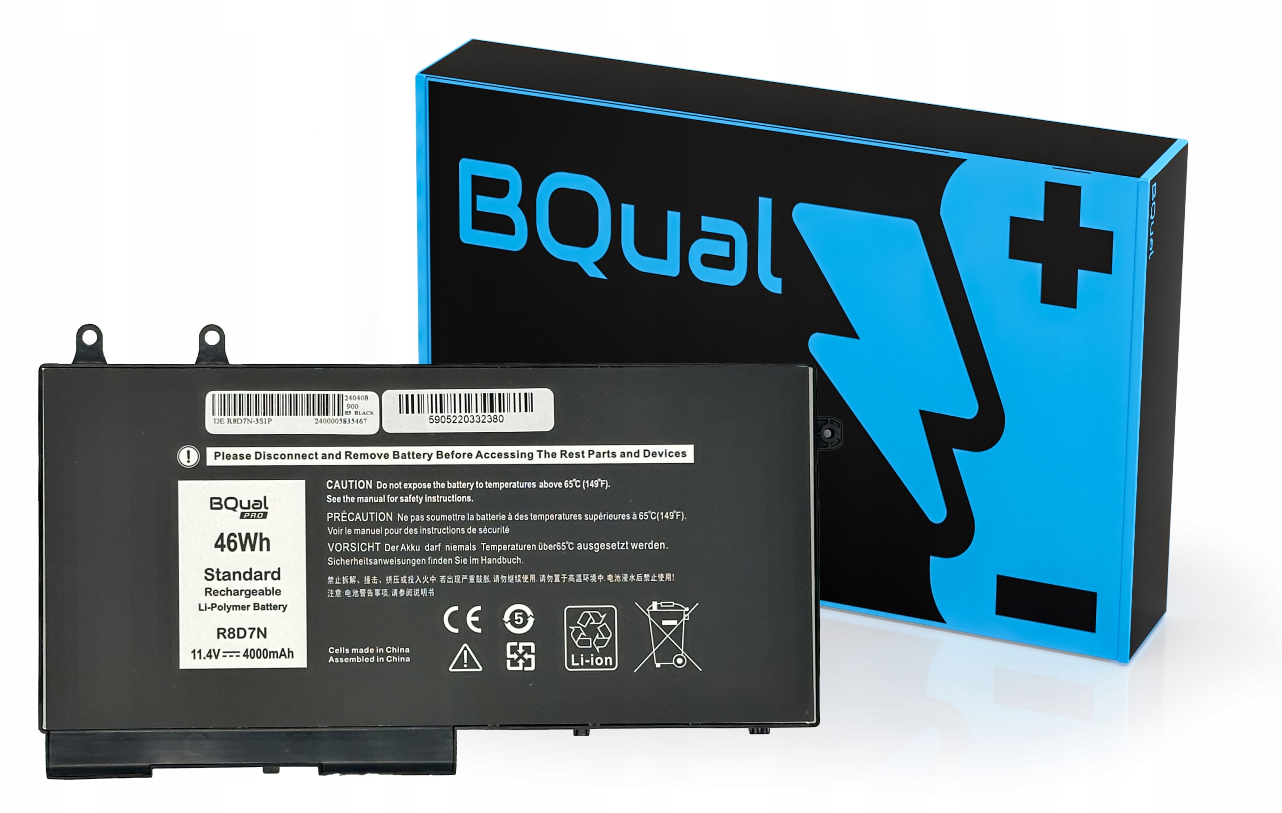 Bateria R8D7N 1V1XF Dell Latitude 5400 5410 5500 5510 Precision 3540 3550