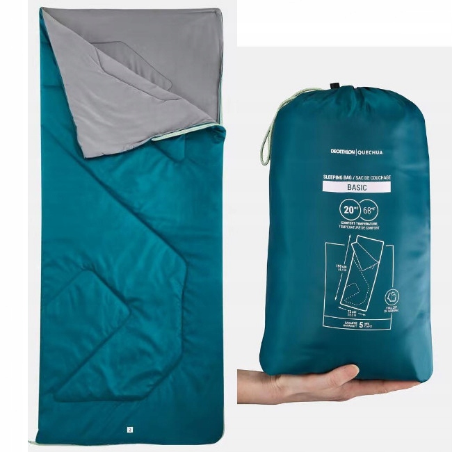 Ciepły Kompaktowy Śpiwór Pod Namiot 190x72 cm Camping