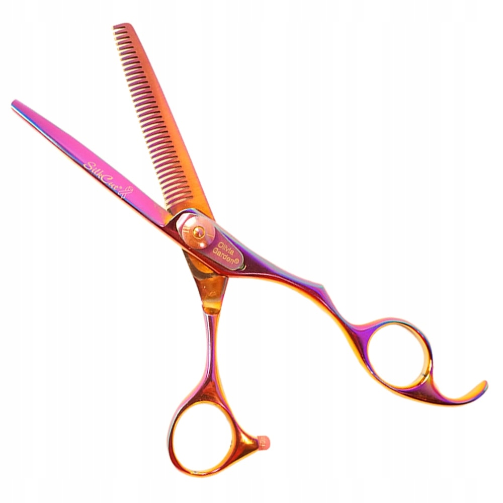 Olivia Garden Silkcut Rainbow Kadeřnické degustace duhové 6,35"