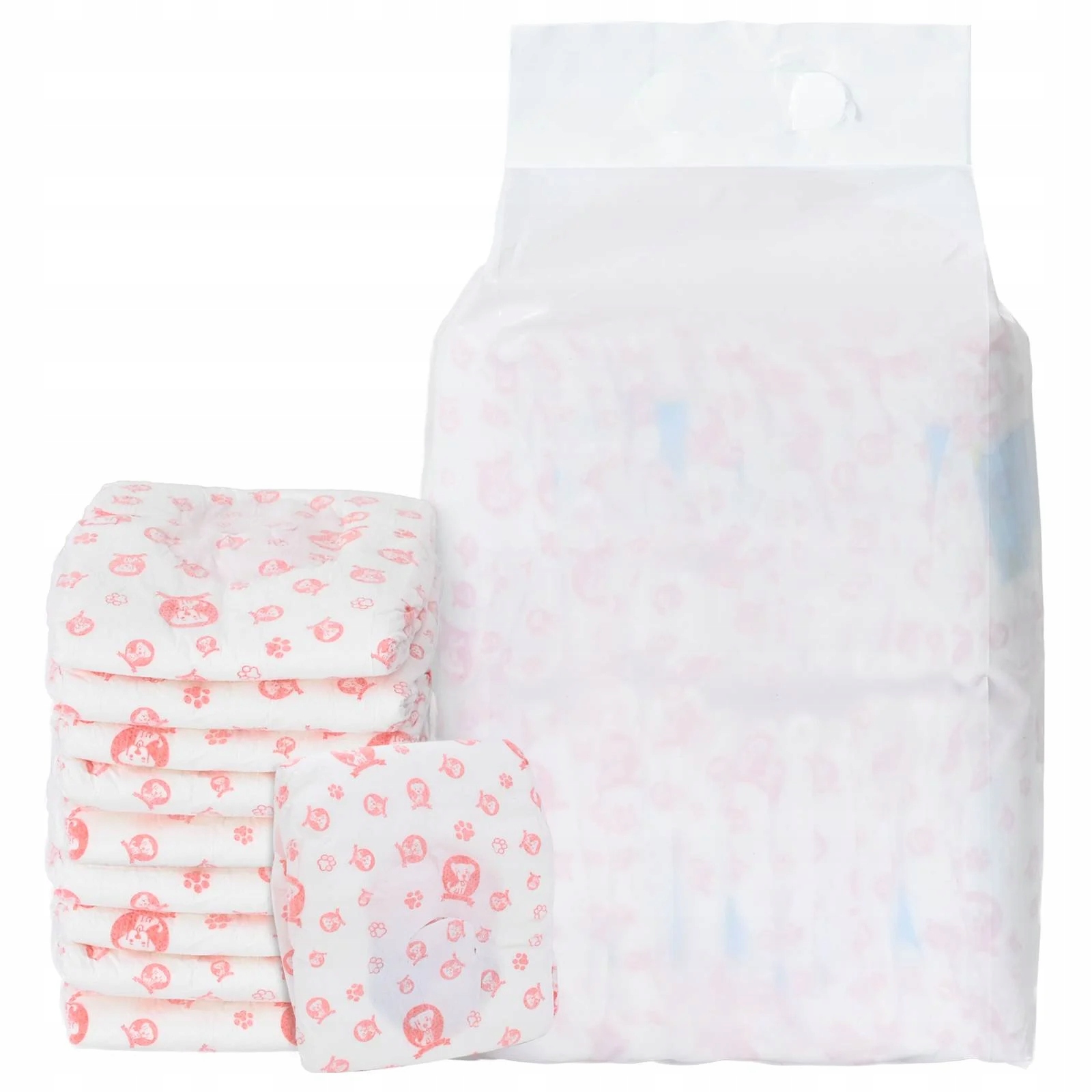 Jednorázová dámská plenková vložka pro psy 30 pcs Bílý S