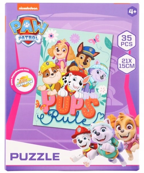 

Puzzle Psi Patrol 35 elementów 21x15cm 4+
