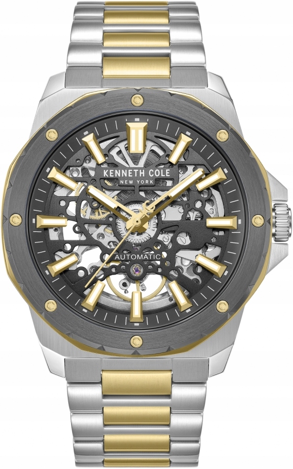 Zegarek męski Kenneth Cole KCWGY0076705 złoty sportowy skeleton