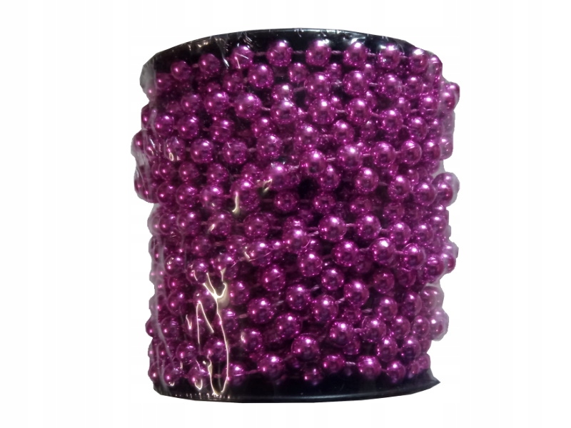 

Śliczna girlanda/ koraliki Różowe 10m/6mm