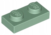 

Lego 3023 plate płytka 1x2 Sand Green 2 szt Nowy