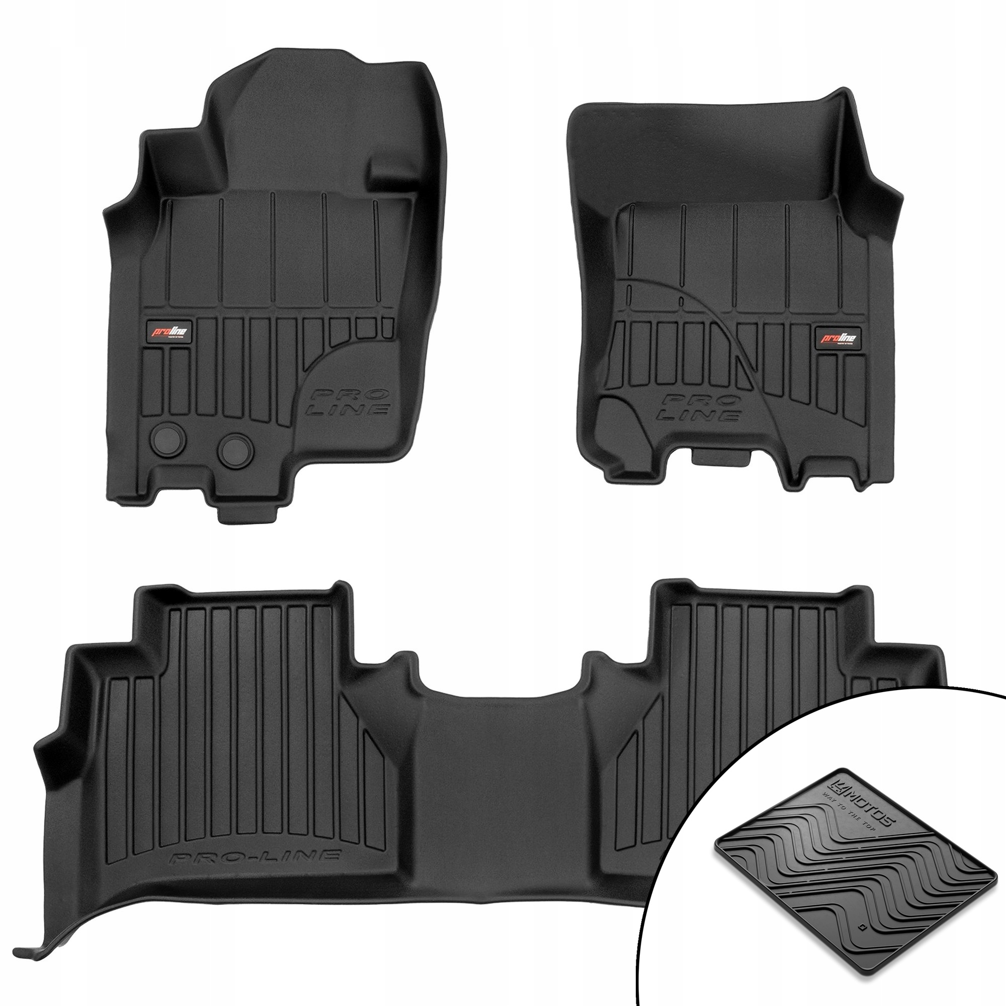 3D gumové koberce Nissan Navara IV 2014-2022 rohož bonus