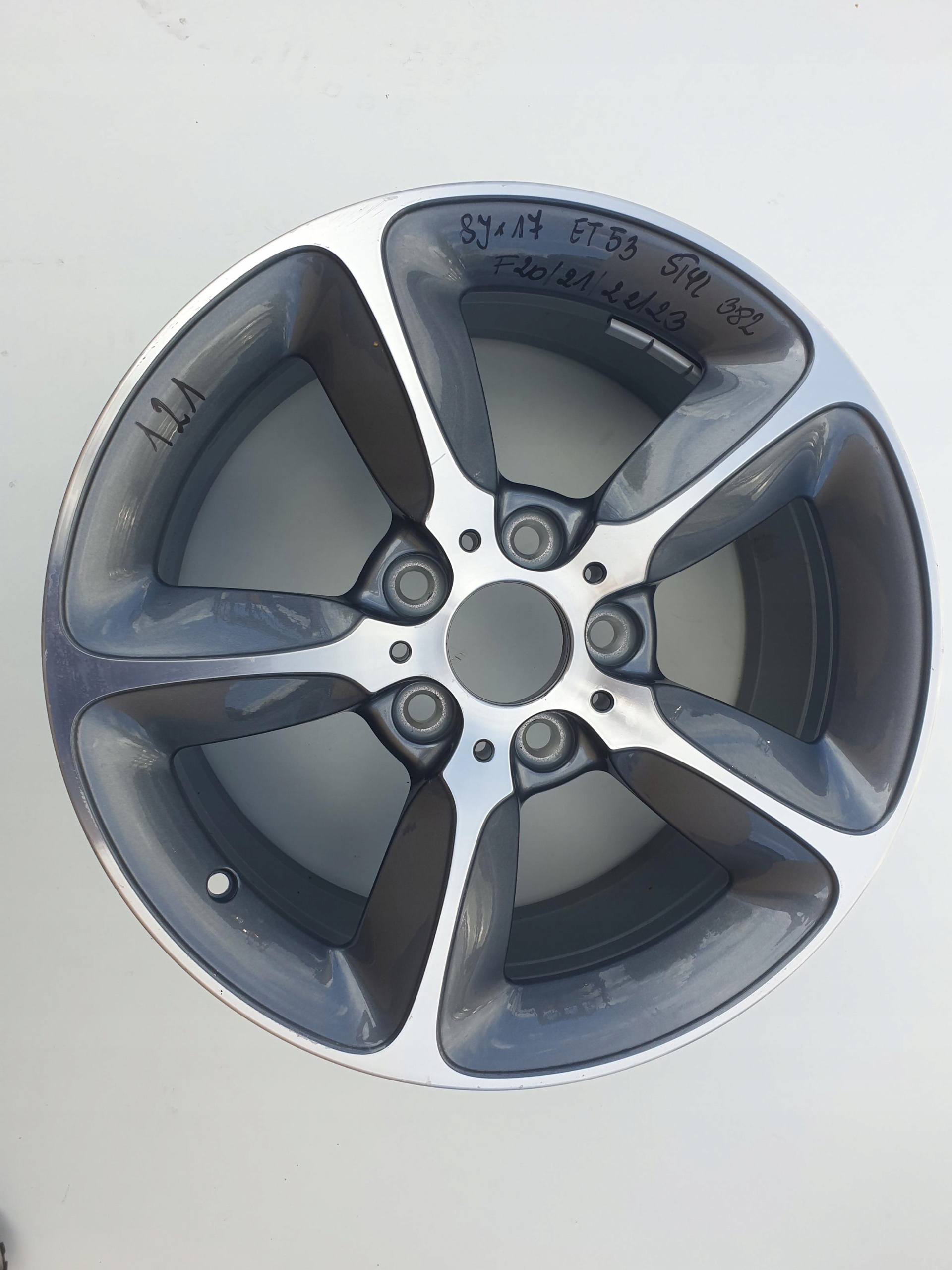 FELGA FELGI KOŁO BMW F20 F21 F22 F23 WZ382 382 17' Informacje dodatkowe zgodność z czujnikami ciśnienia