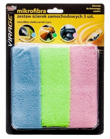 

Moje Auto Virage Zestaw Ścierek Mikrofibra 3 Szt.