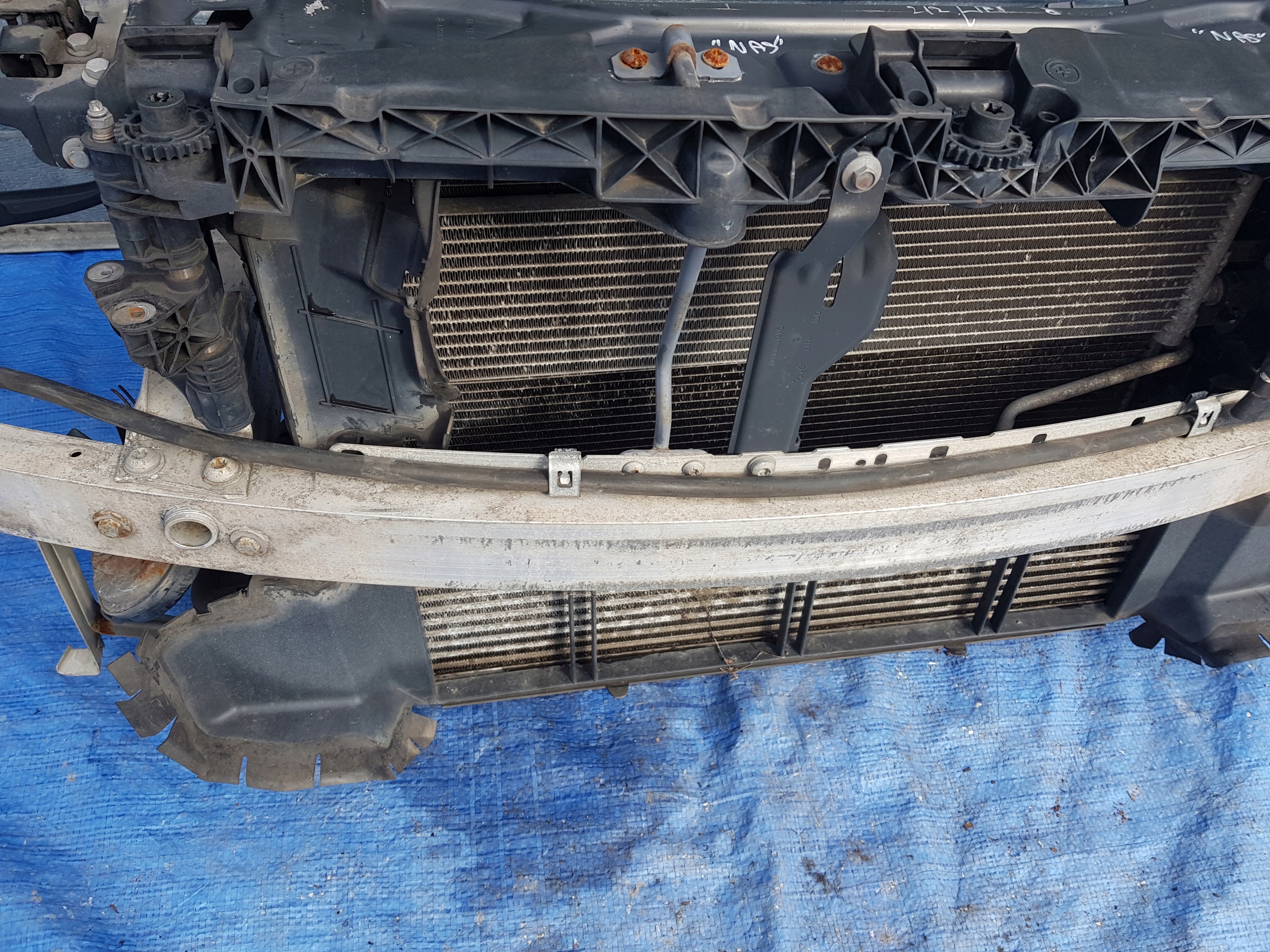 support panel for radiators radiator MERCEDES W212 LIFT 651 2.2 CDI HYBRYDA