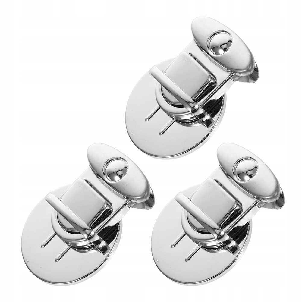 3 Sztuk Srebrny Metal Tuck Lock Zapinki do Diy Torebka Sprzęt