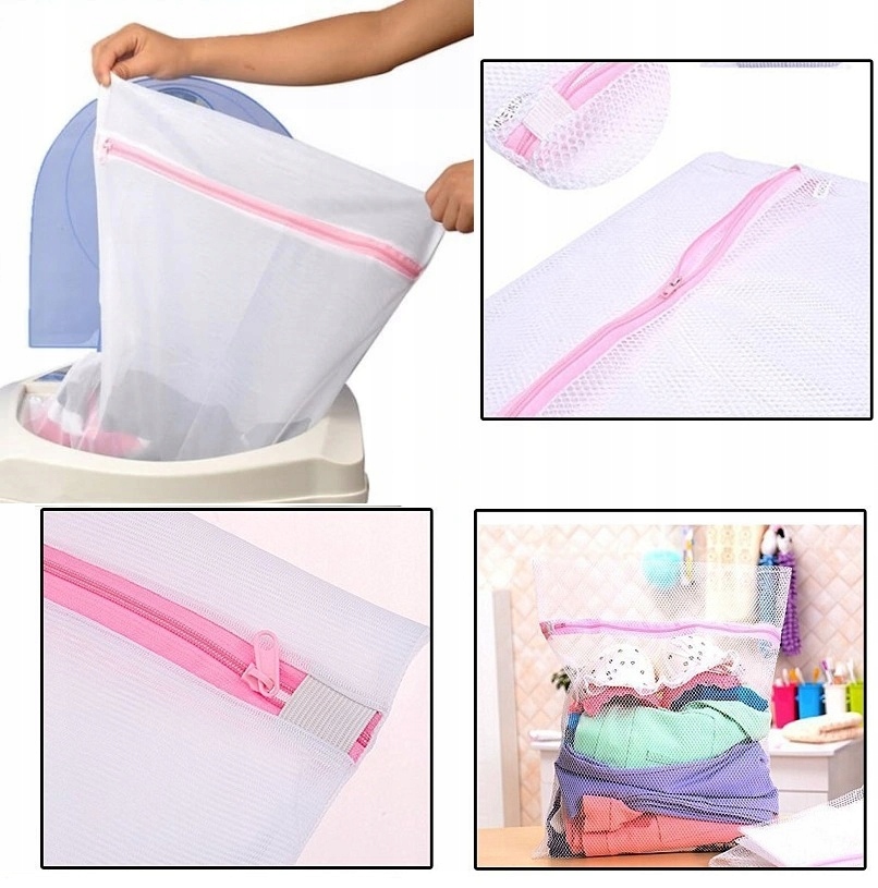 WOREK SIATKA DO PRANIA BIELIZNY WORECZEK z zamkiem