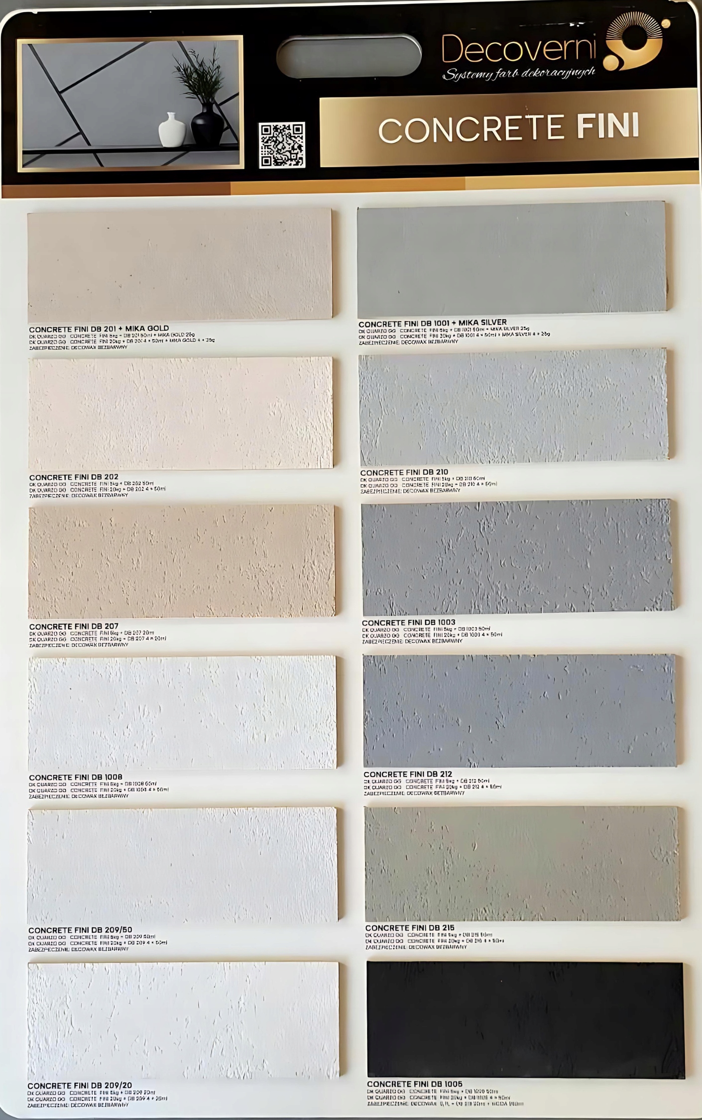 Decoverni Concrete Fini 5 kg – beton dekoracyjny DB 209/50 – zdjęcie 3