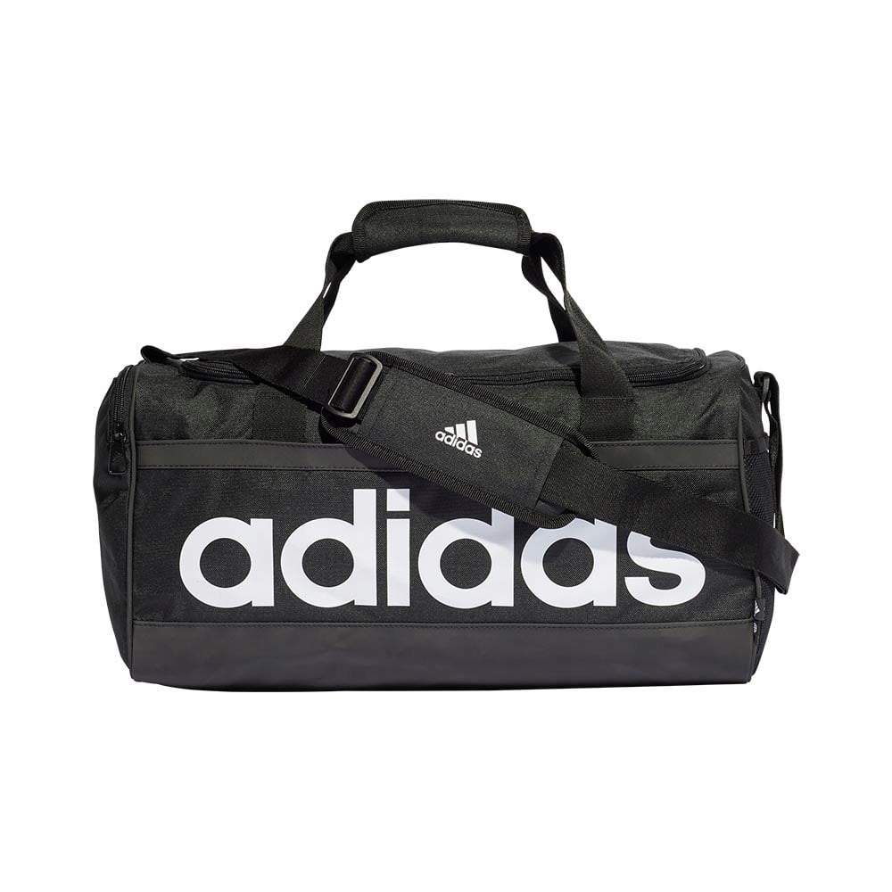 Športová tréningová taška čierna adidas LINEAR DUFFEL M HT4743