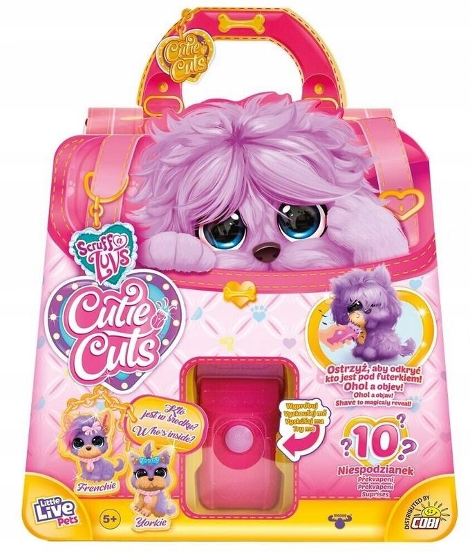 Cobi Little Live Pets Cutie Cuts Interaktywny Piesek Salon 5+ Lat