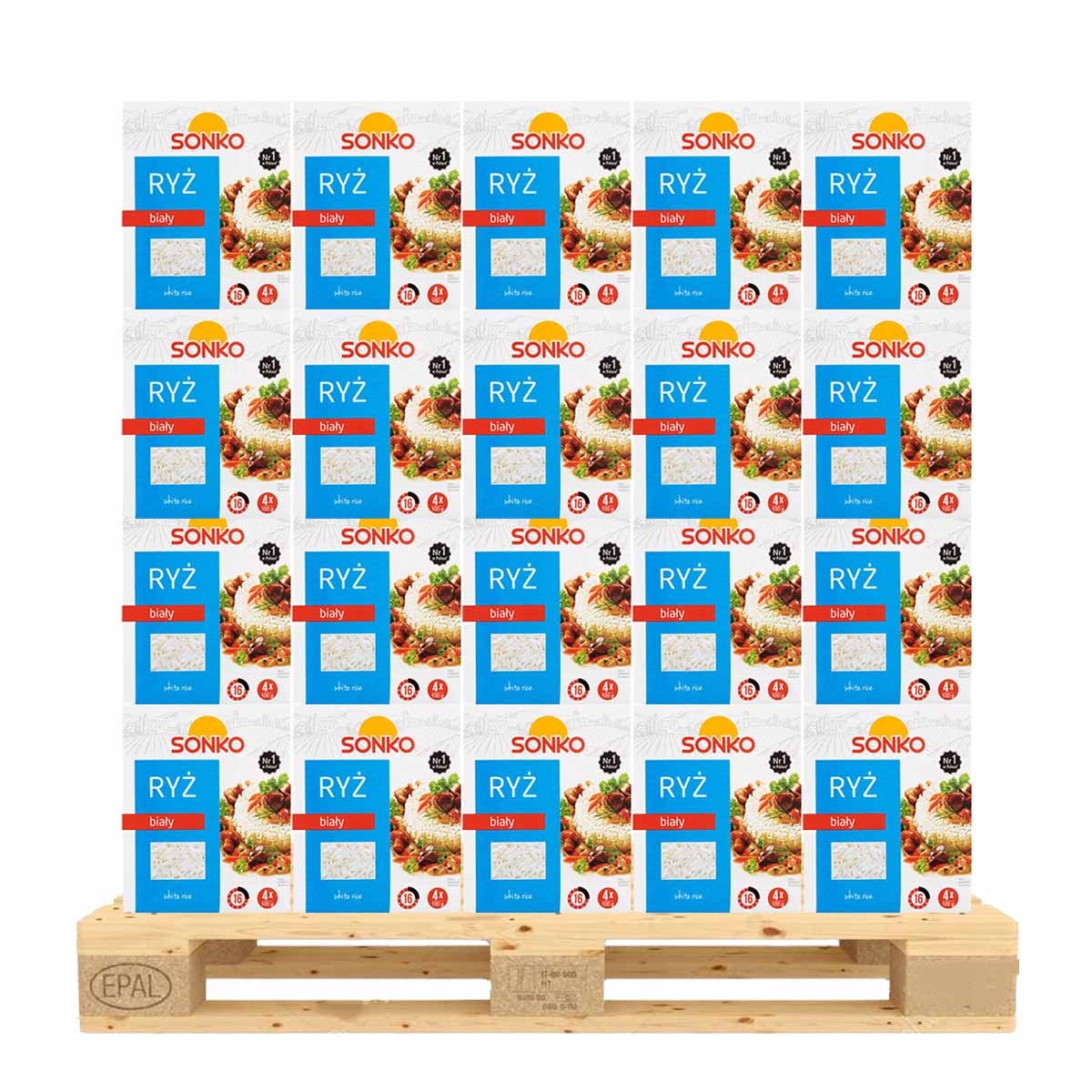 Sonko Ryż biały 400 g (4 x 100 g) x 1008 sztuk