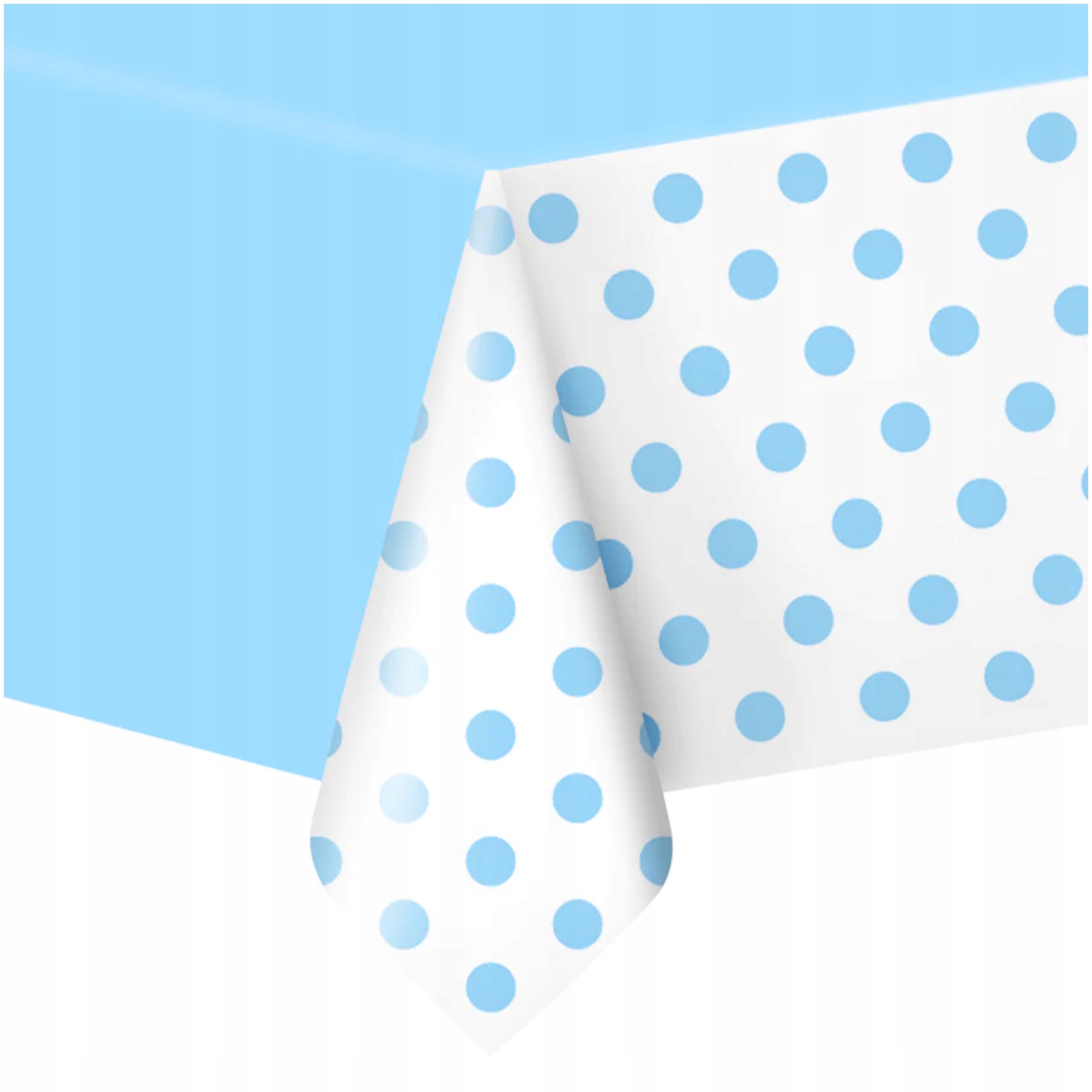 OBRUS FOLIOWY NIEBIESKI W KROPKI MYSZKA MIKI