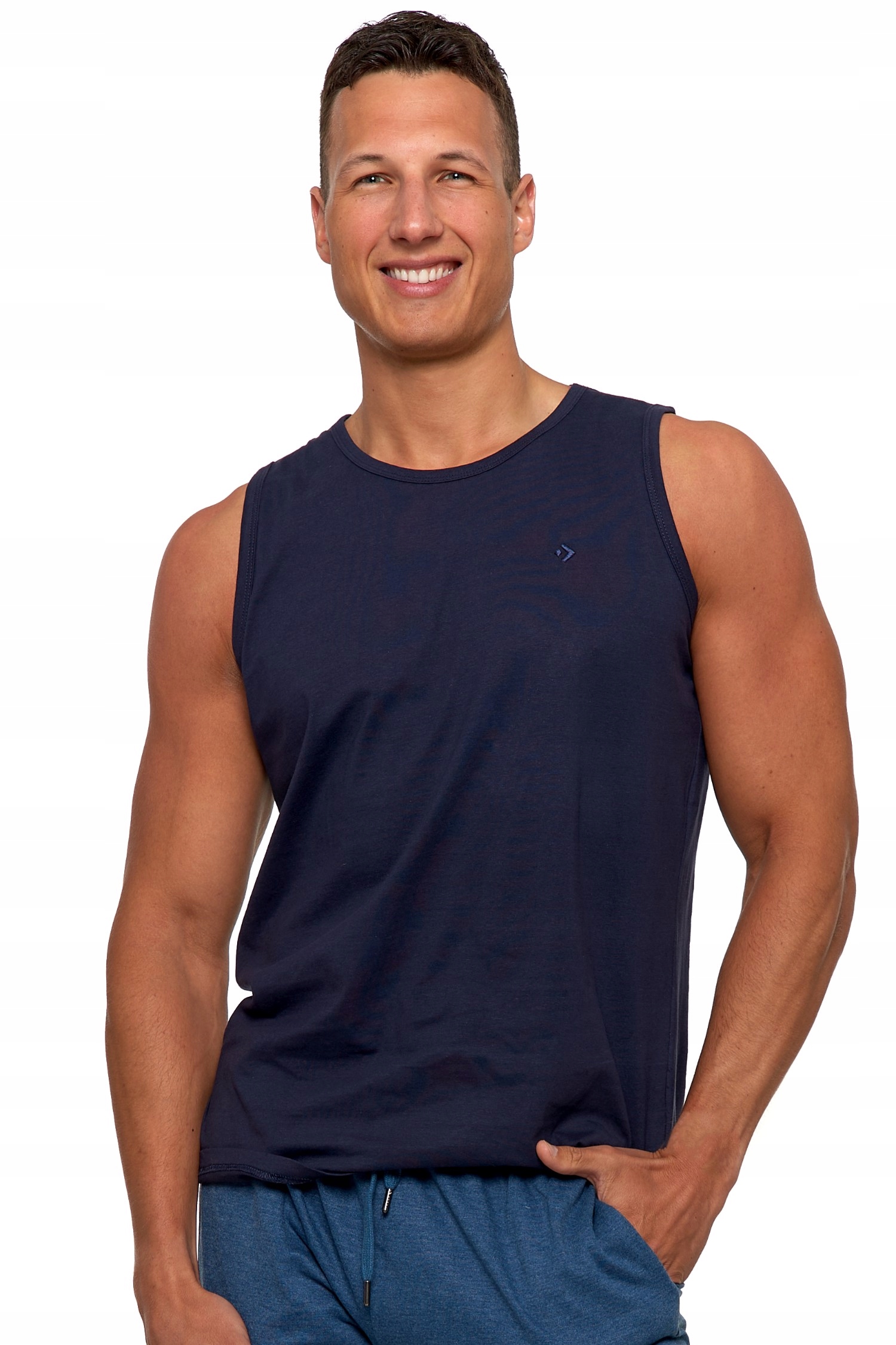 KOSZULKA BEZ RĘKAWÓW TANK TOP MĘSKA BAWEŁNIANY BEZRĘKAWNIK LATO MORAJ R.XL Rozmiar XL