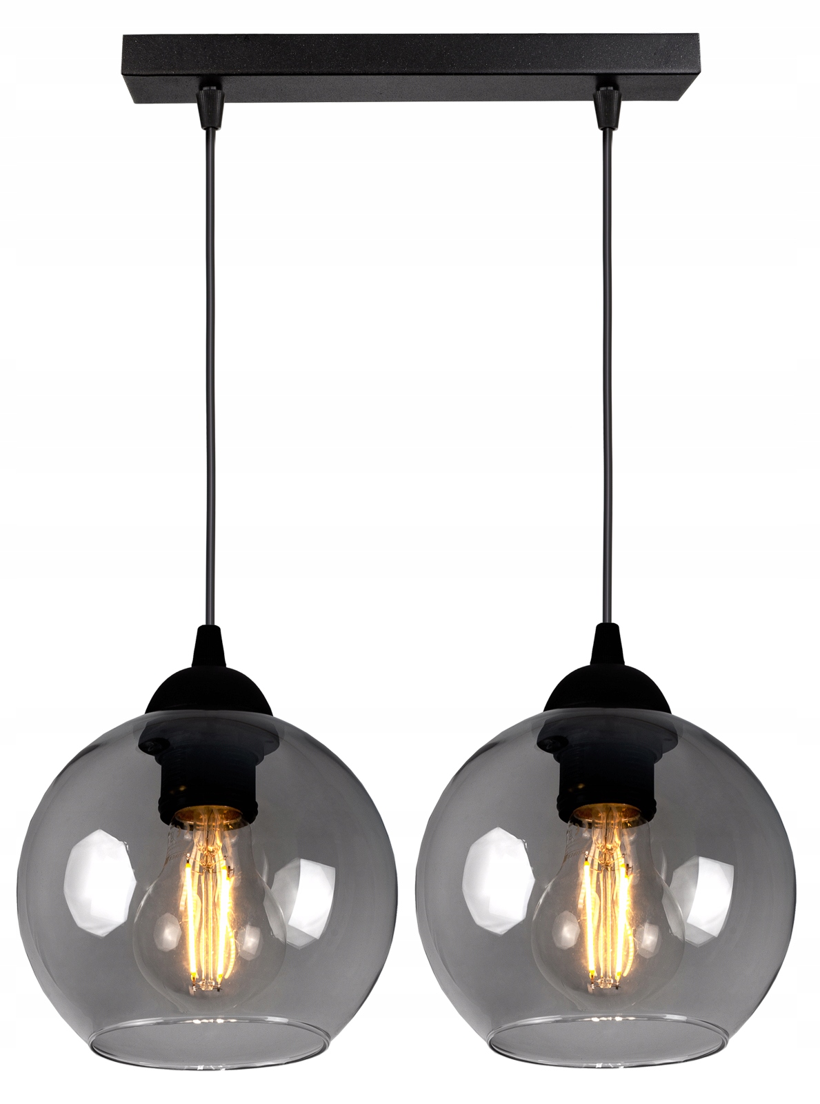 

Szklana Lampa Wisząca Sufitowa Żyrandol Kule Led
