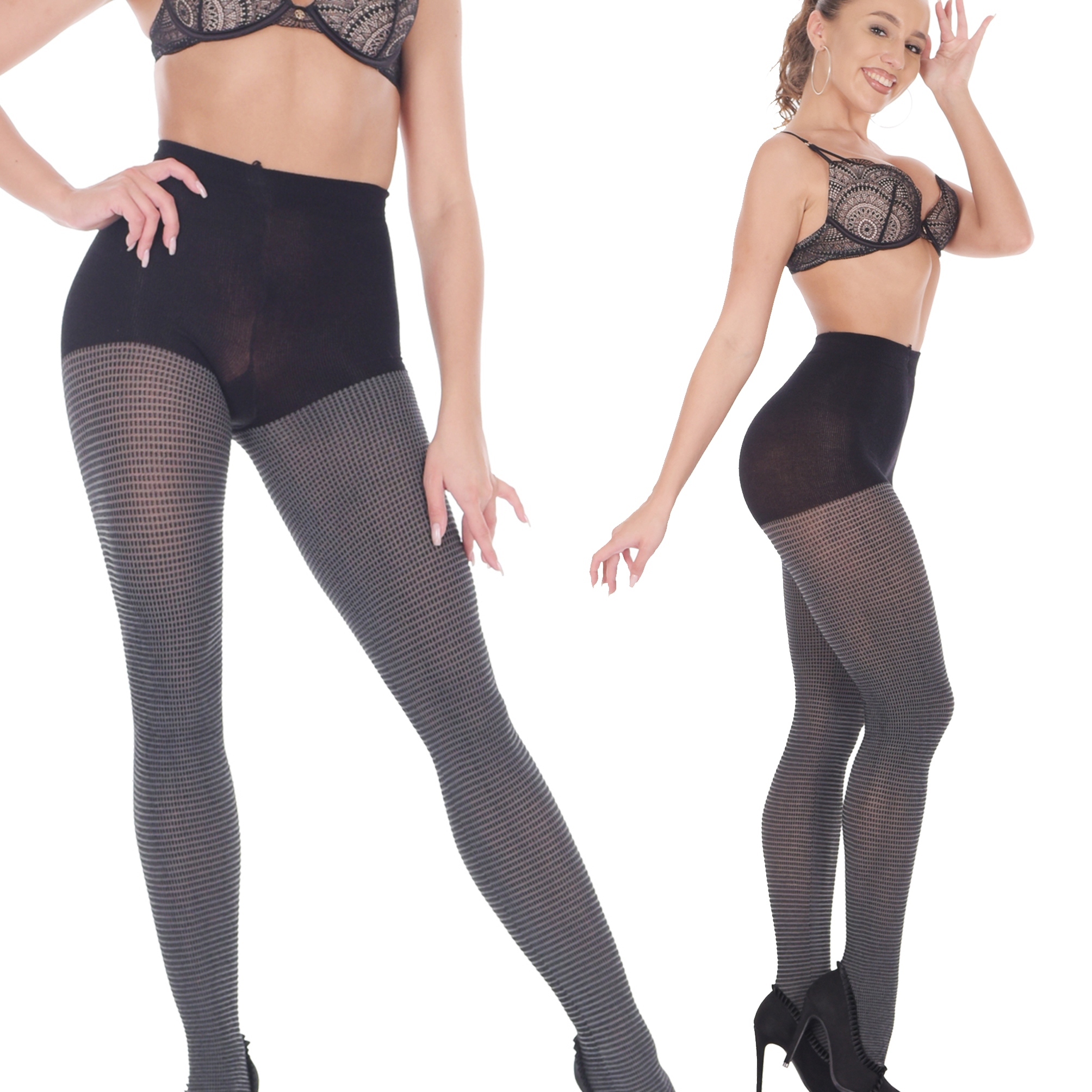 

Orirose ciepłe kryjące Włoskie Rajstopy z Wzorem