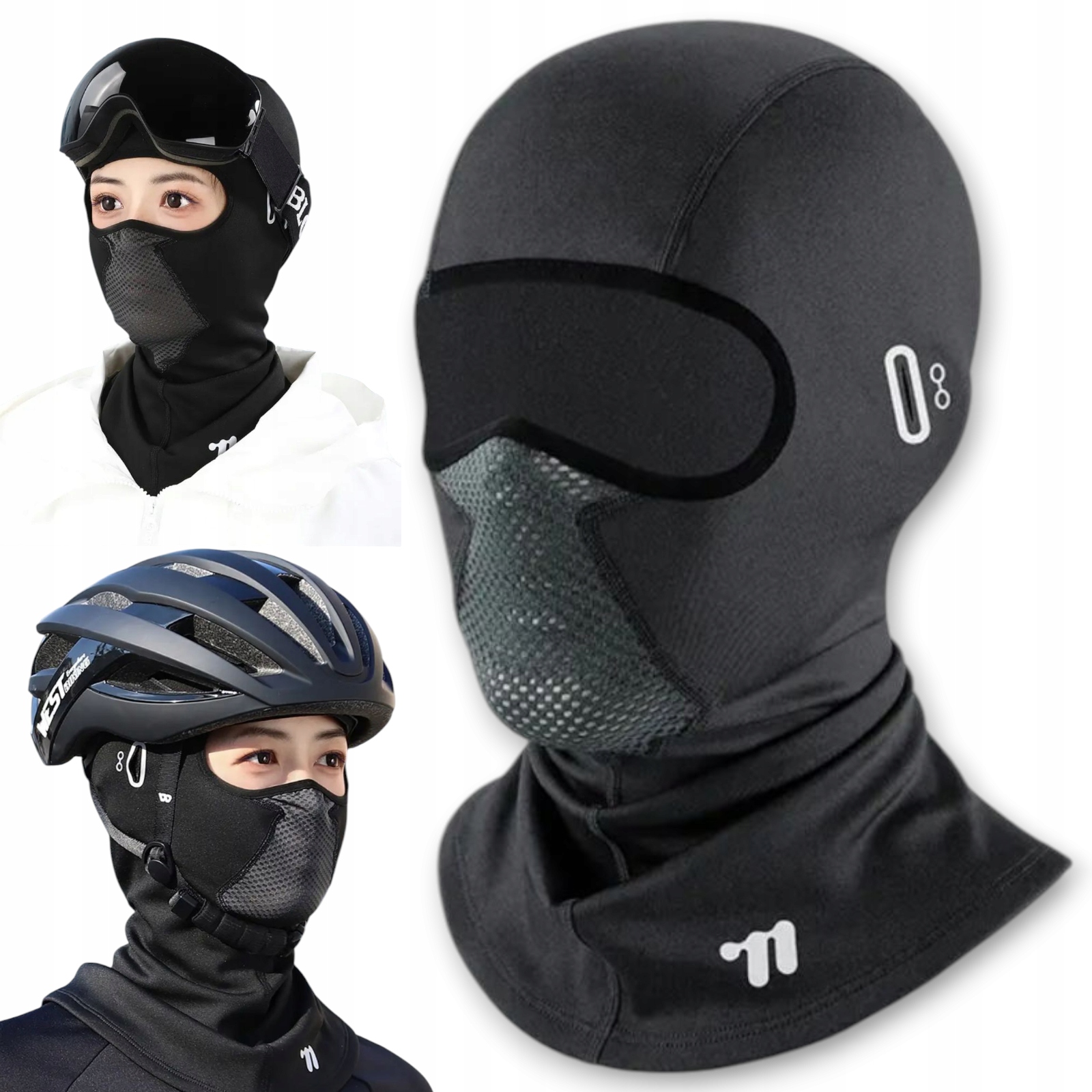 ТЕПЛОВАЯ БАЛАКЛАВА ДЛЯ ЕЗДЫ НА ВЕЛОСИПЕДЕ, МОТОЦИКЛЕ, СПОРТИВНОМ ШЛЕМЕ С УФ-ЗАЩИТОЙ