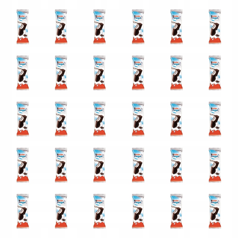 Biszkopt z mlecznym nadzieniem Kinder Pingui Choco 30g X30