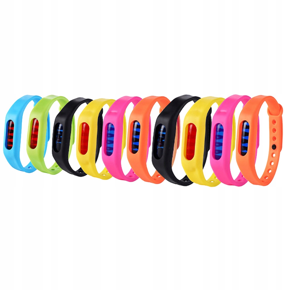 10 SZTUK SILIKONOWYCH OPASKI NA RĘKĘ Z OLEJKIEM ROŚLINNYM, RÓŻNE KOLORY