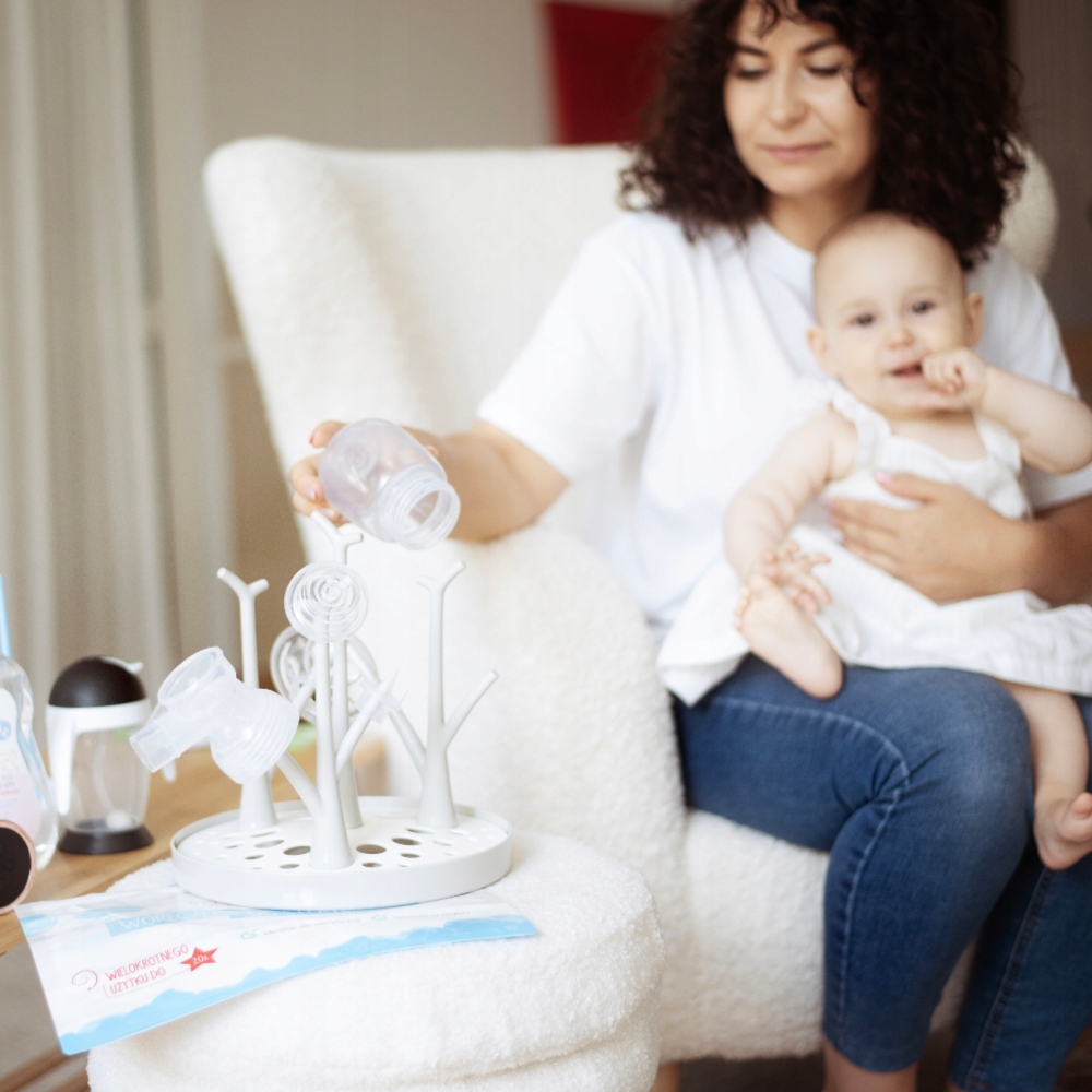 Suszarka do butelek i smoczków OCIEKACZ STOJAK NA MOKRE AKCESORIA DZIECIĘCE Stan opakowania oryginalne