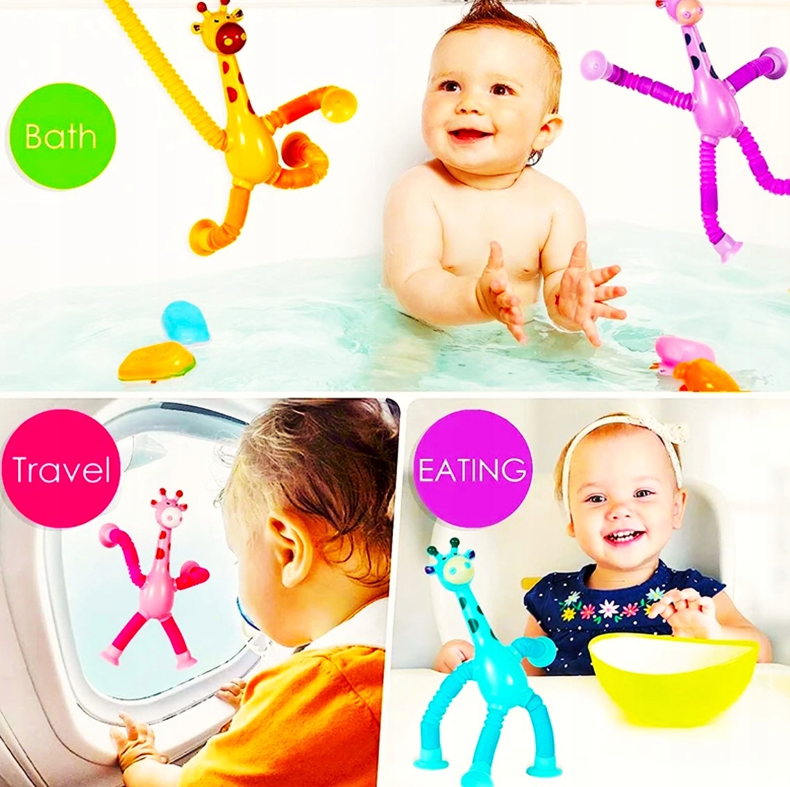 3XŻYRAFKI LED SENSORYCZNA ZABAWKA TERAPEUTYCZNA DLADZIECI Z ADHD I AUTYZMEM Rodzaj motoryczne